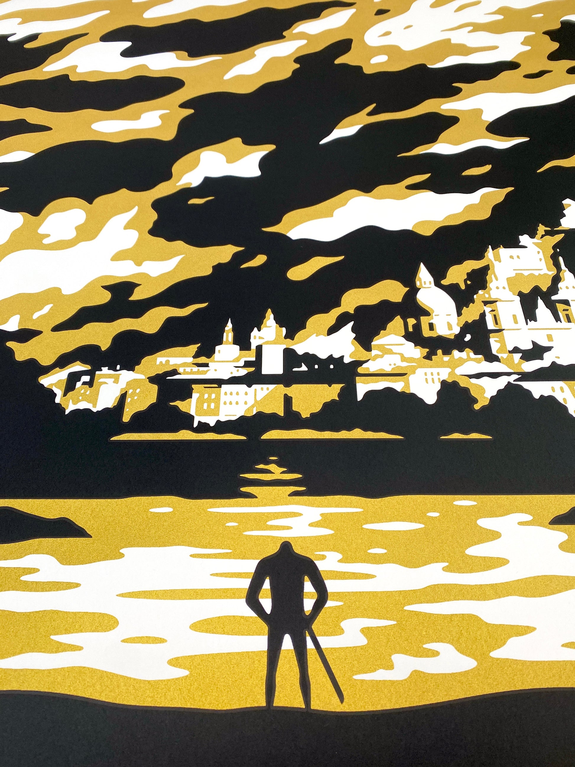 Cleon Peterson Burning City Night