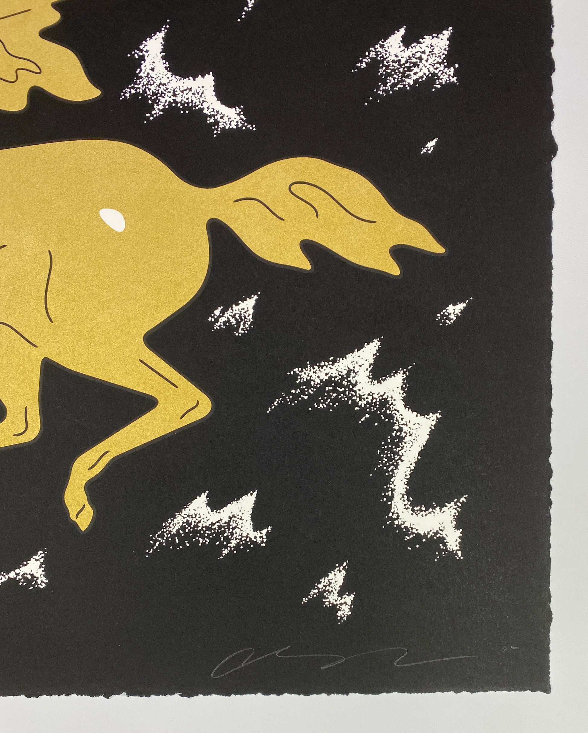 Cleon Peterson Sirens of the Night Gold Artist Signature and Date