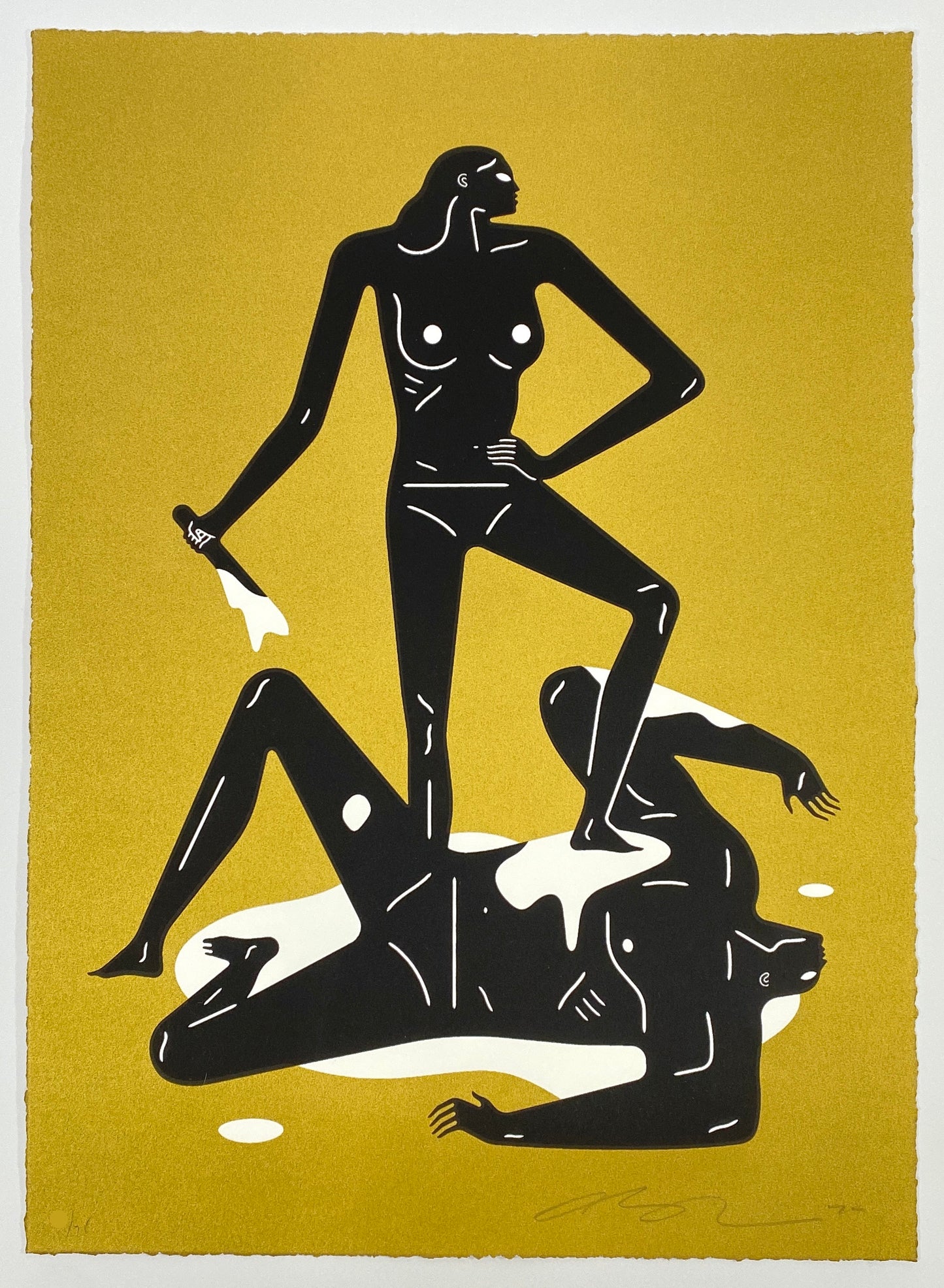 Cleon Peterson The Naked Man and Woman in gold