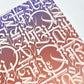 Cryptik Eternal. Close-up photo of top right corner of print