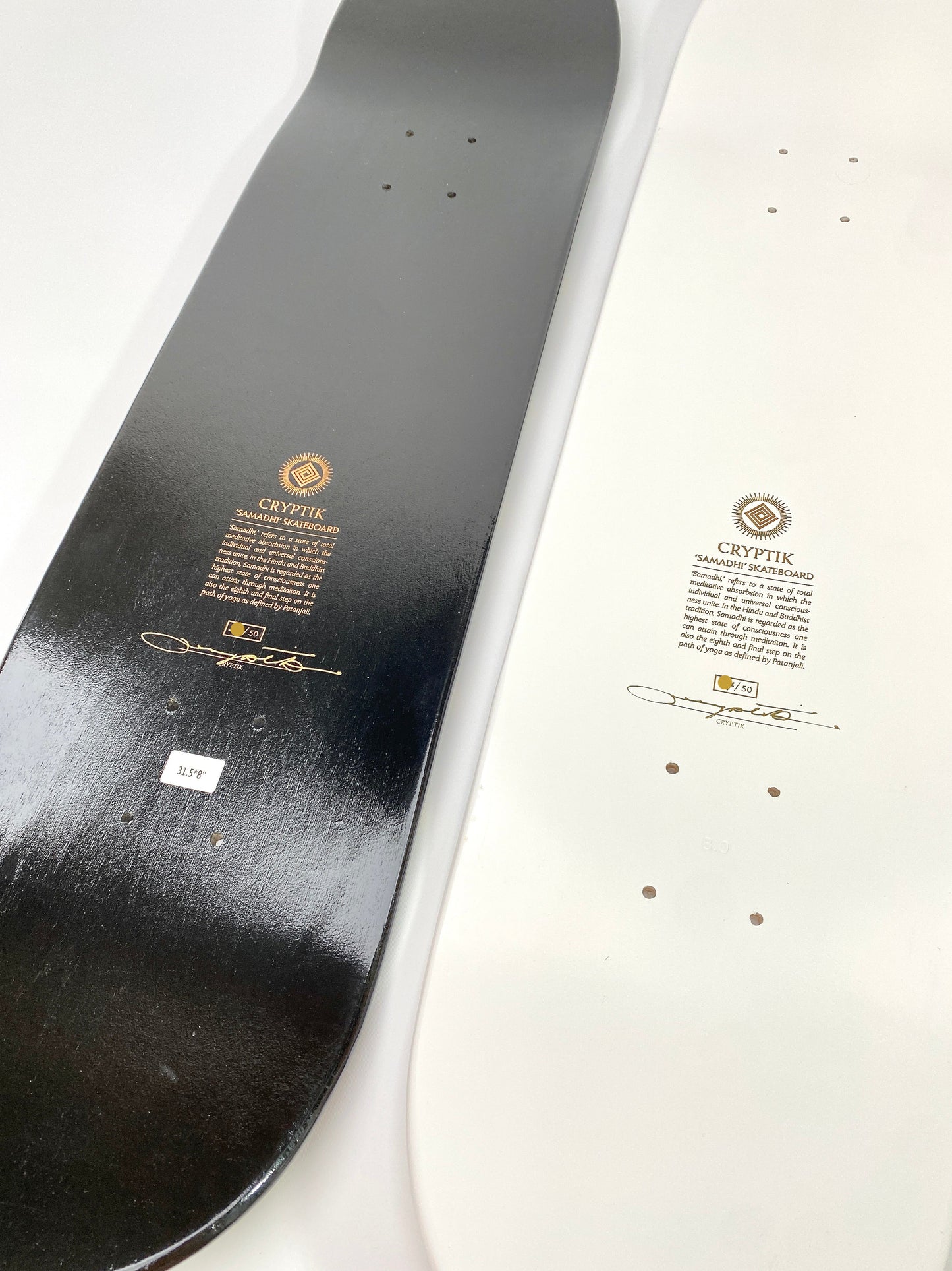 Cryptik Samadhi Skateboard Set Detail Top