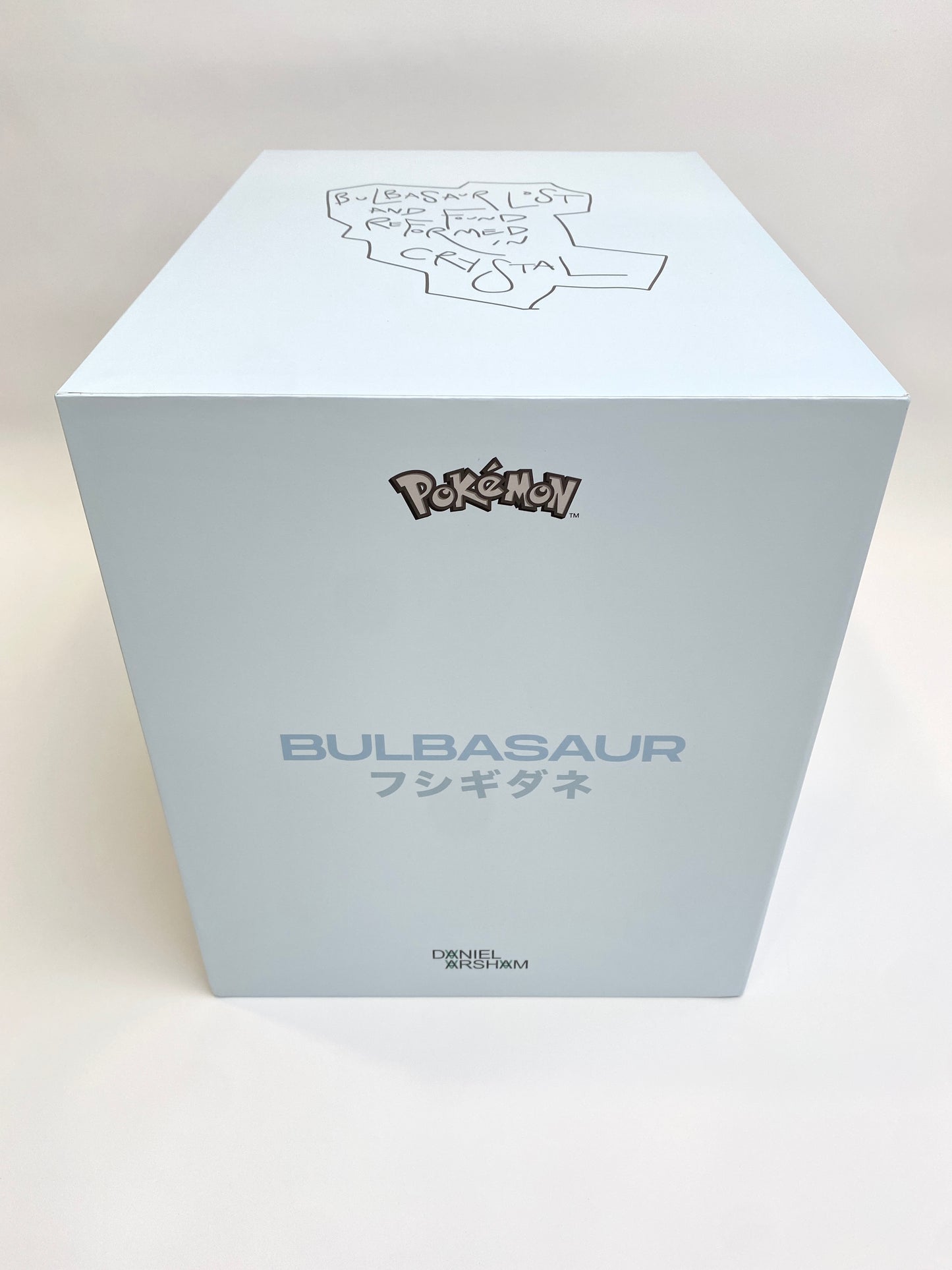 Daniel Arsham Crystalized Bulbasaur side of box