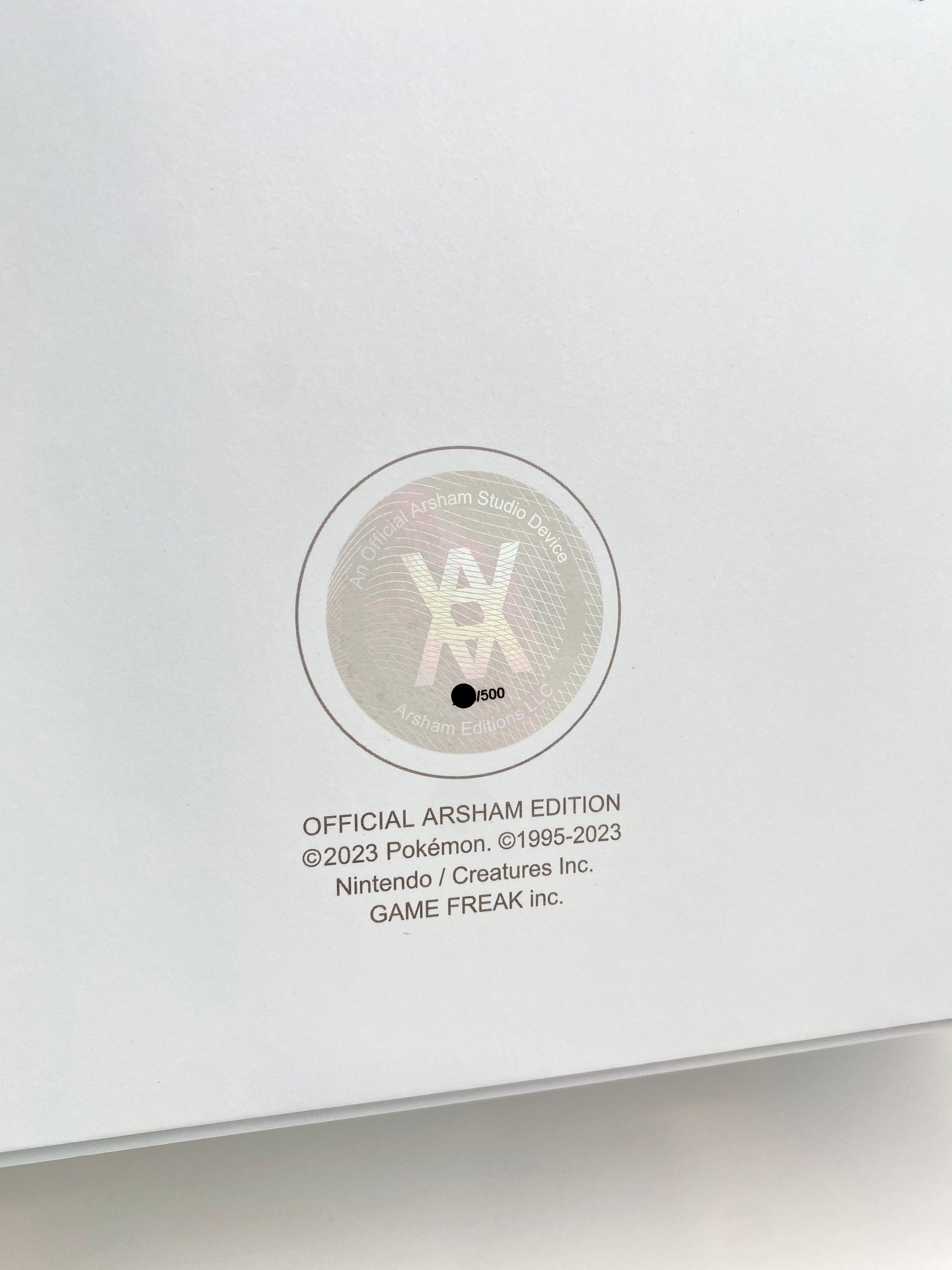 Daniel Arsham Crystalized Bulbasaur holographic seal of authenticity