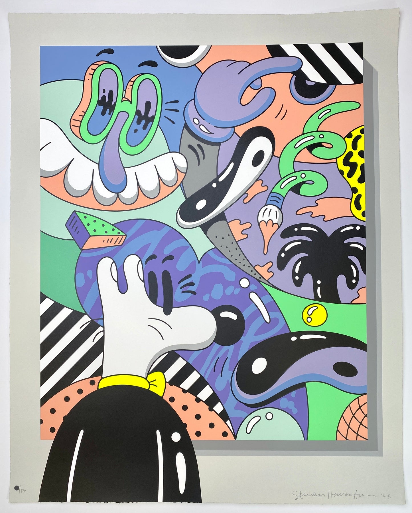 Steven Harrington Self showing deckled edges