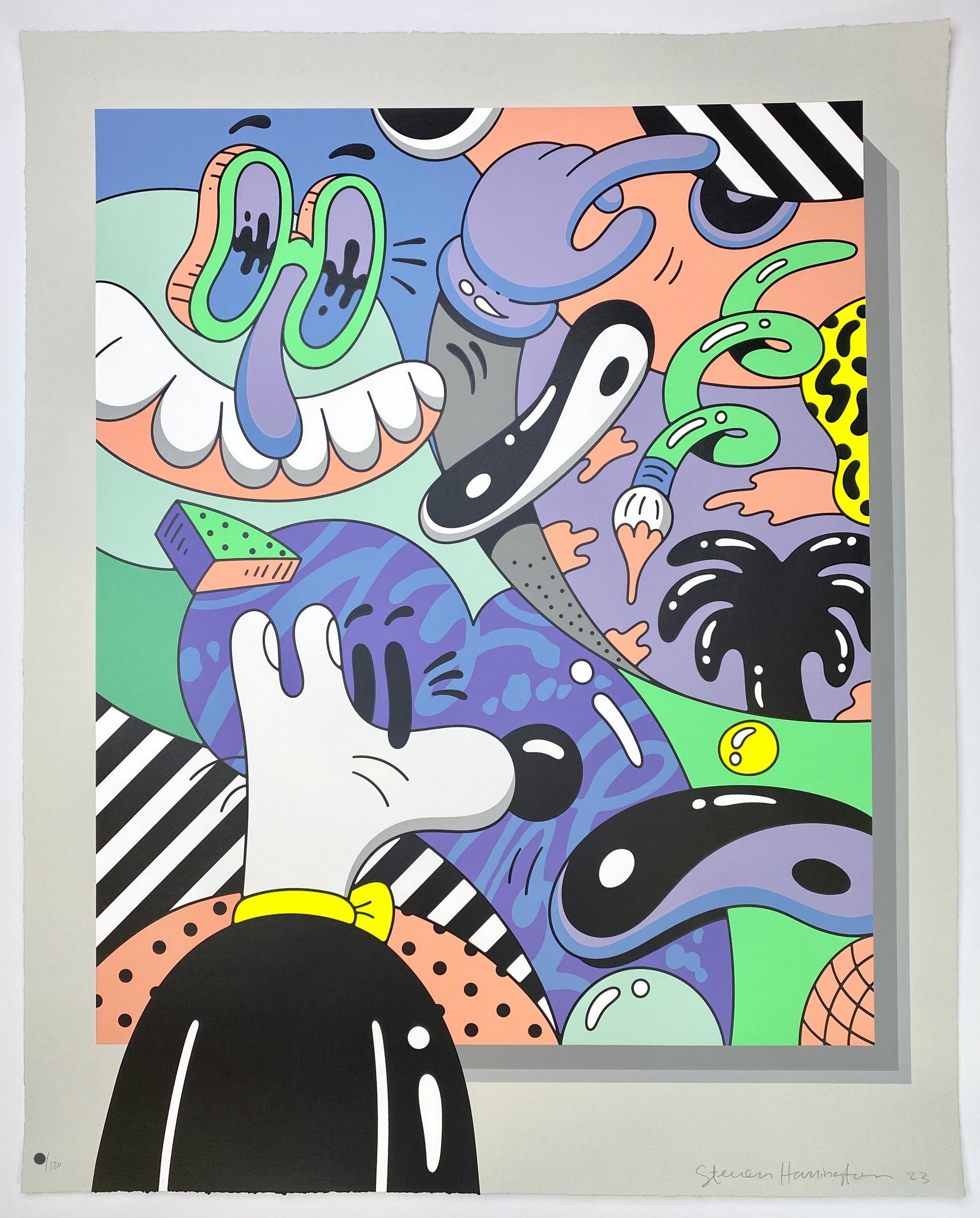 Steven Harrington Self showing deckled edges