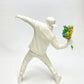 Brandalism Medicom Toy Banksy Flower Bomber White Figure Back