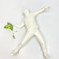 Brandalism Medicom Toy Banksy Flower Bomber White Figure Disassembled