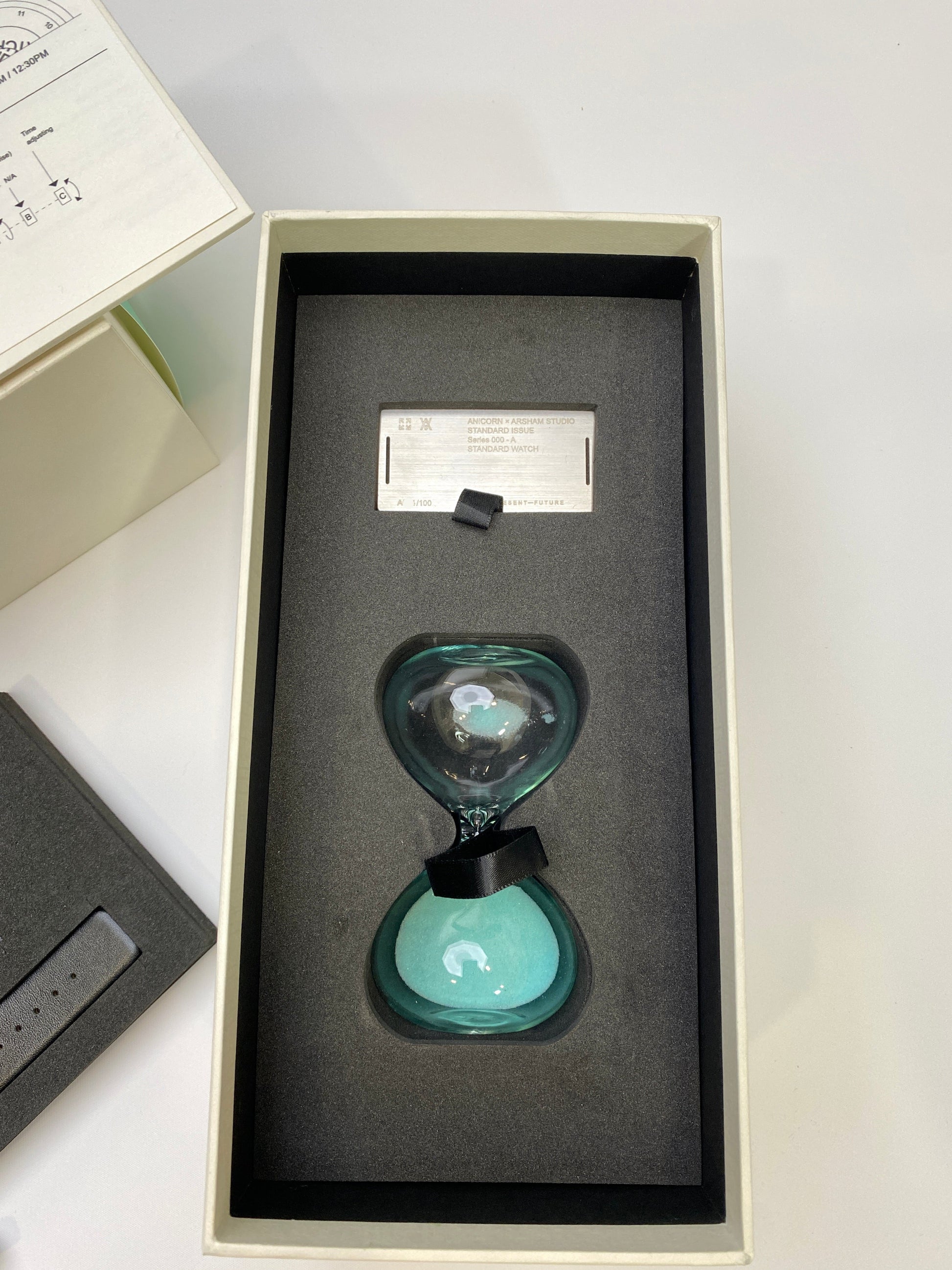 Daniel Arsham Arsham Studio Standard Watch Hourglass and Stainless Steel Button