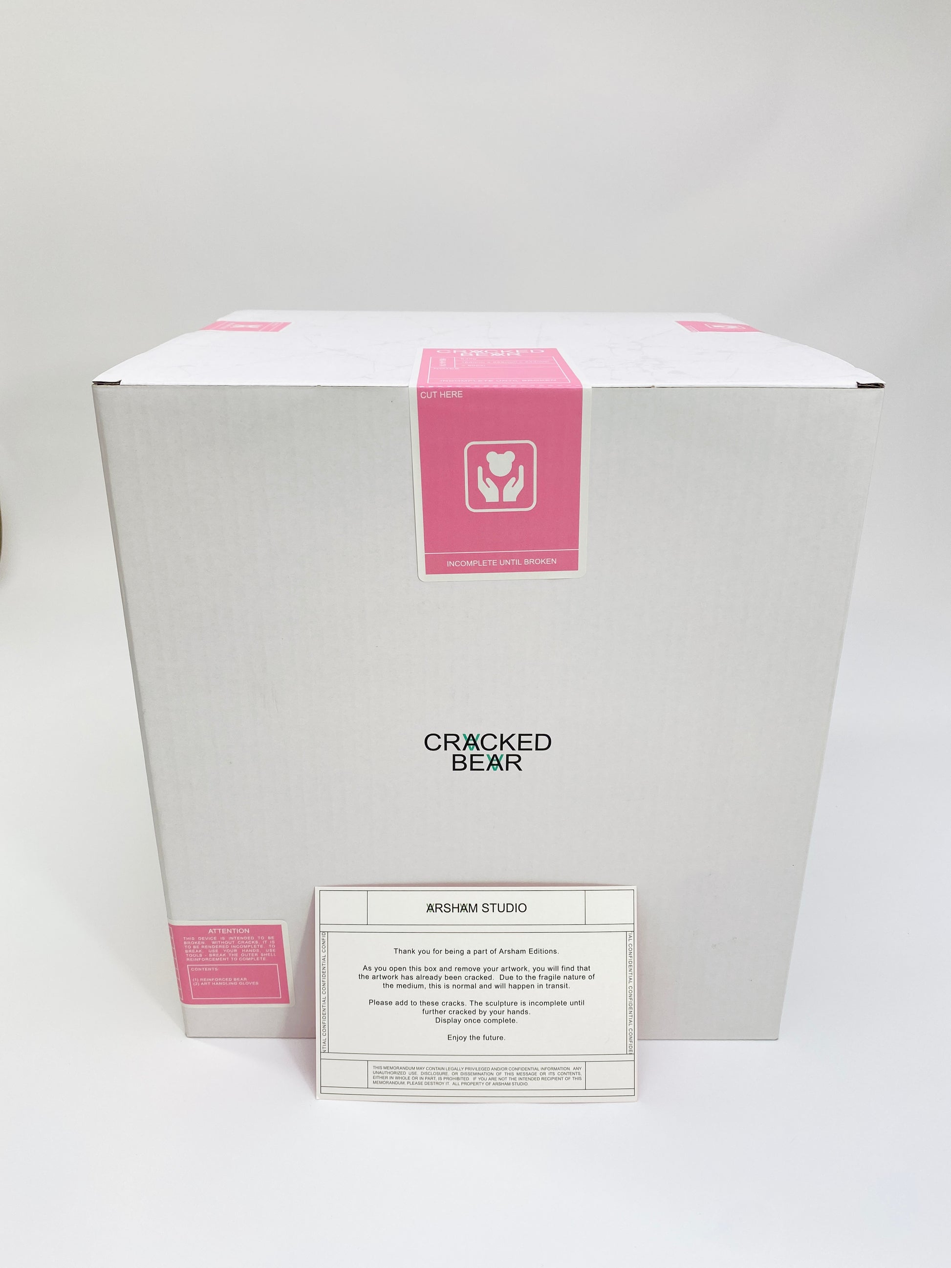 Daniel Arsham Cracked Bear Pink