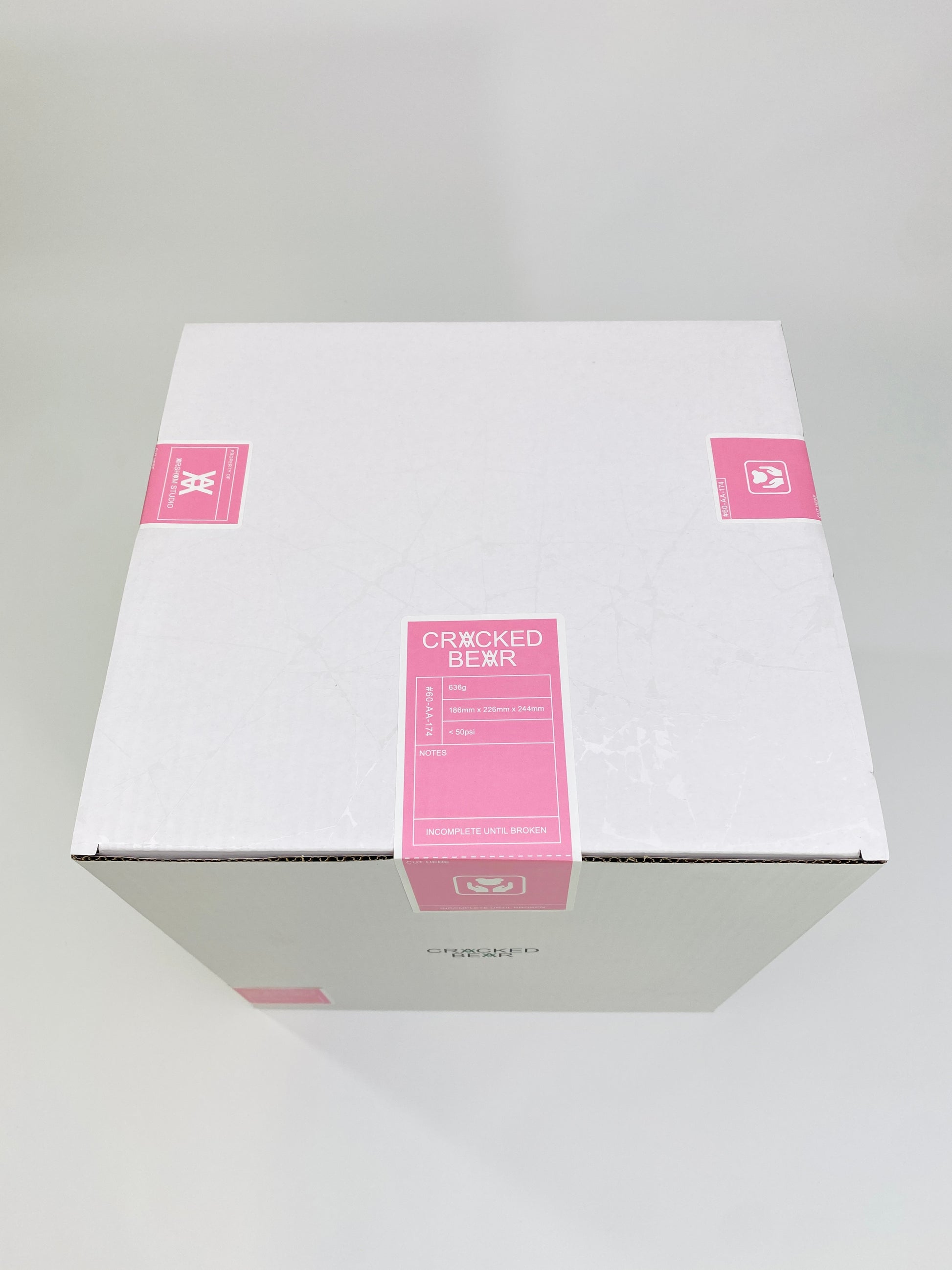 Daniel Arsham Cracked Bear Pink Seal Unopened