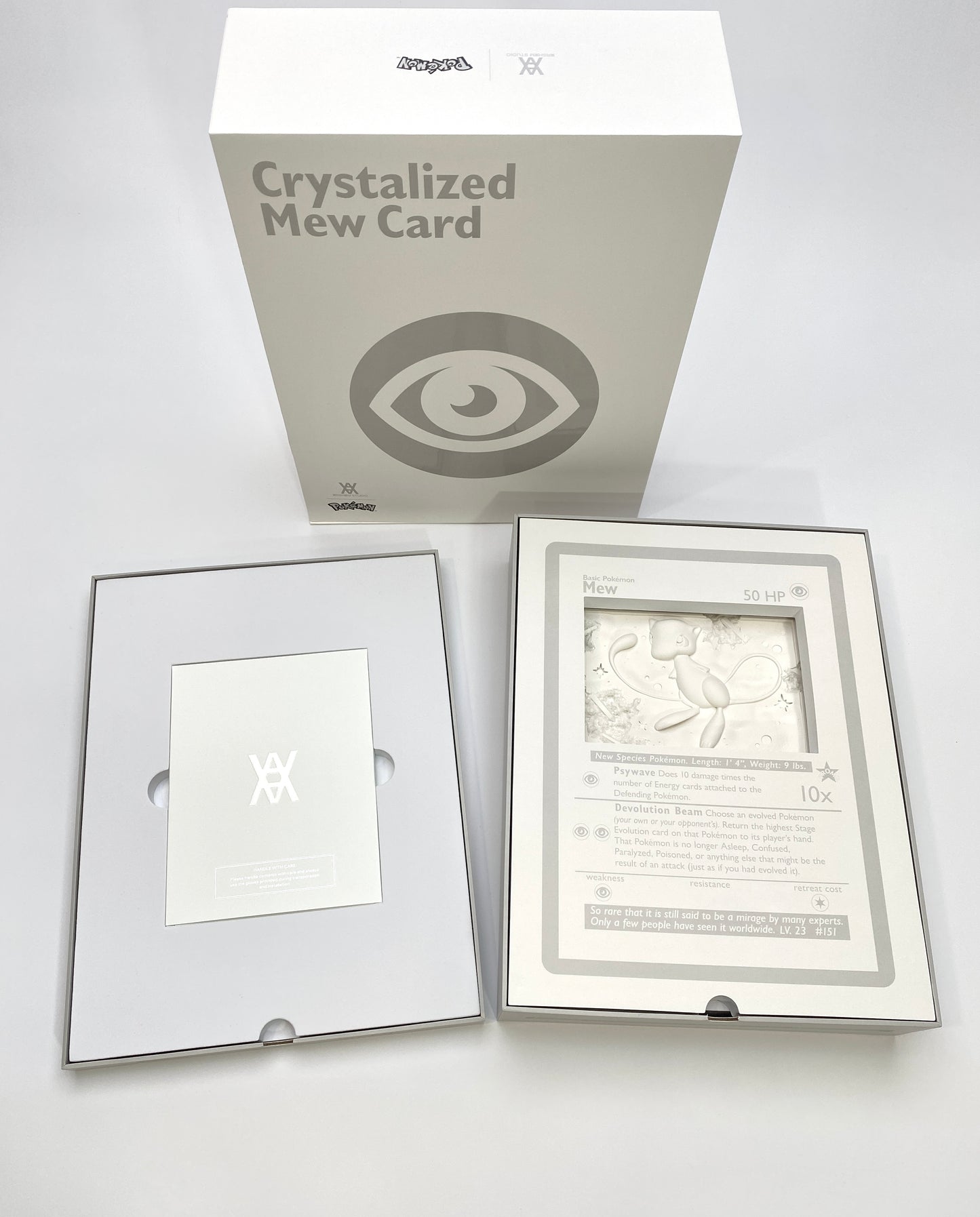 Daniel Arsham White Crystalized Mew Card Box Open