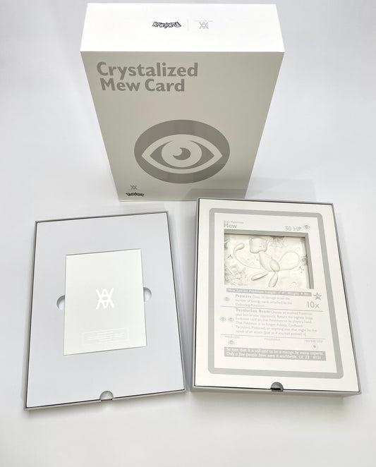 Daniel Arsham White Crystalized Mew Card Box Open