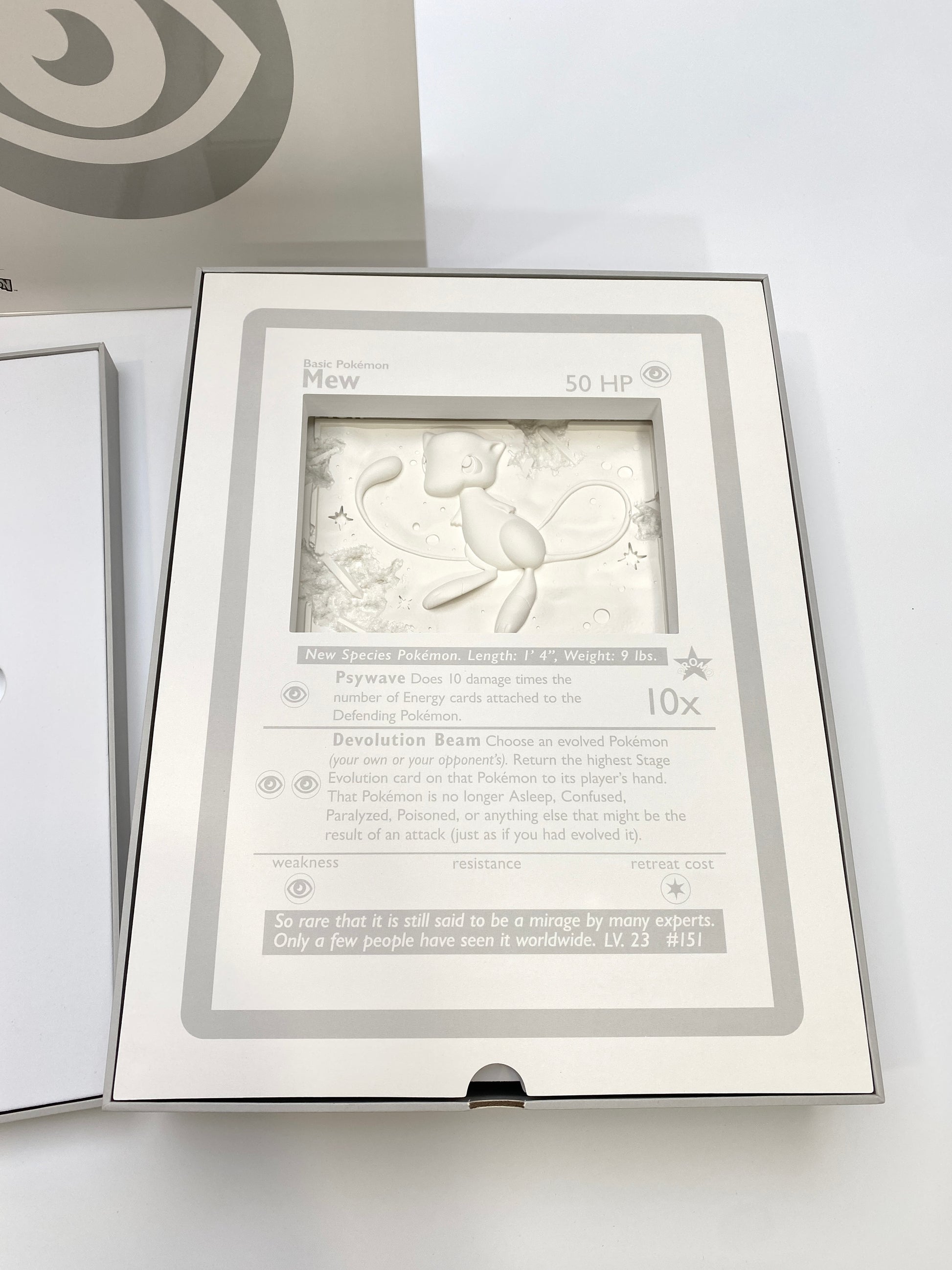 Daniel Arsham White Crystalized Mew Card