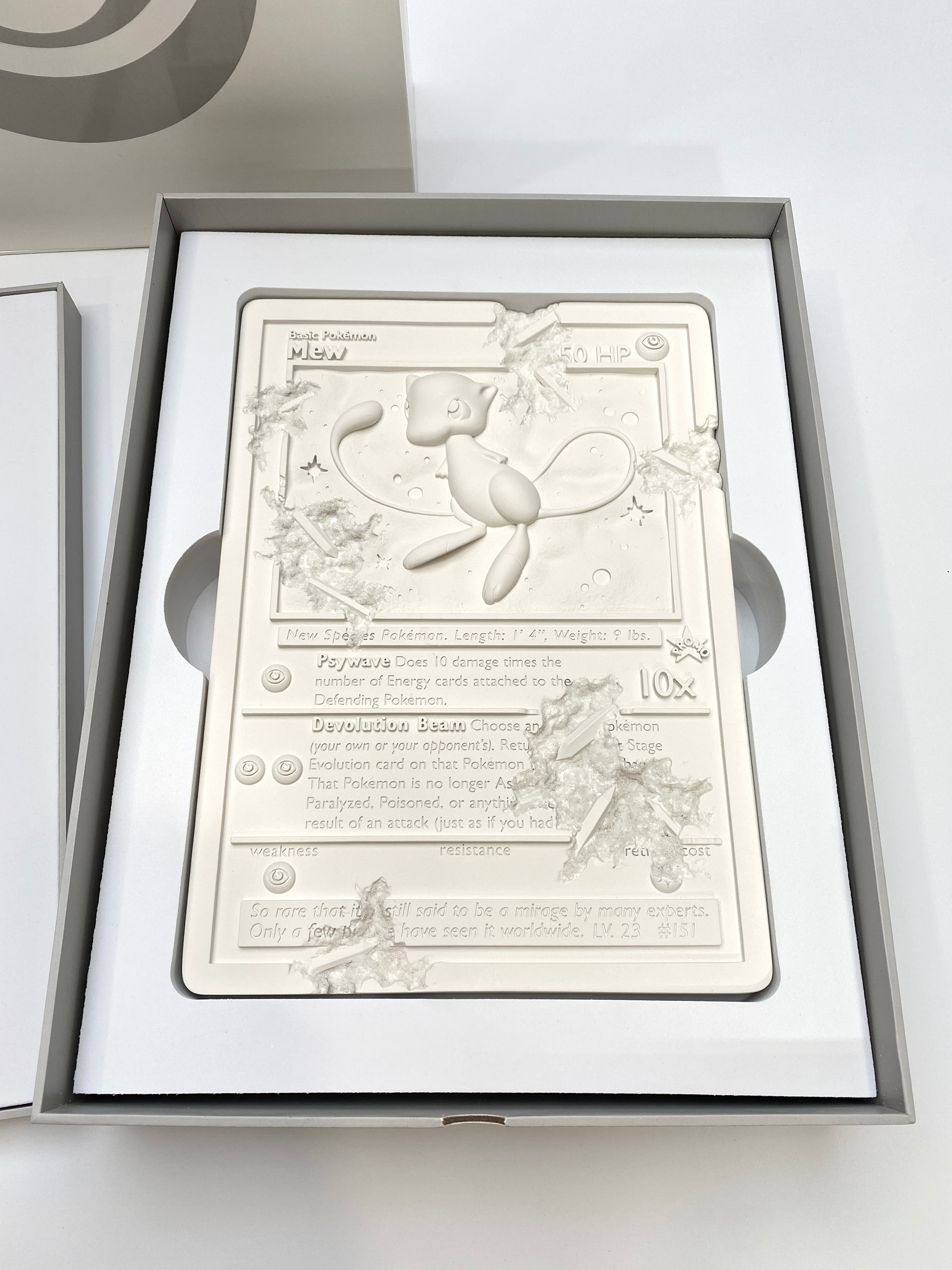 Daniel Arsham - White Crystalized Mew Card – Millennial Collective