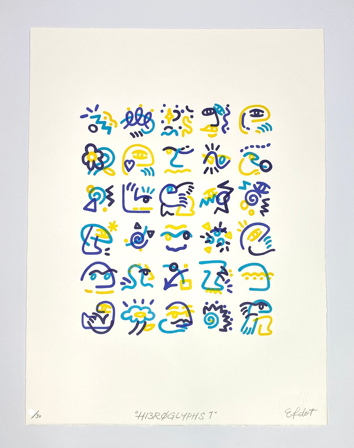 Efdot Hieroglyphs 1 Print