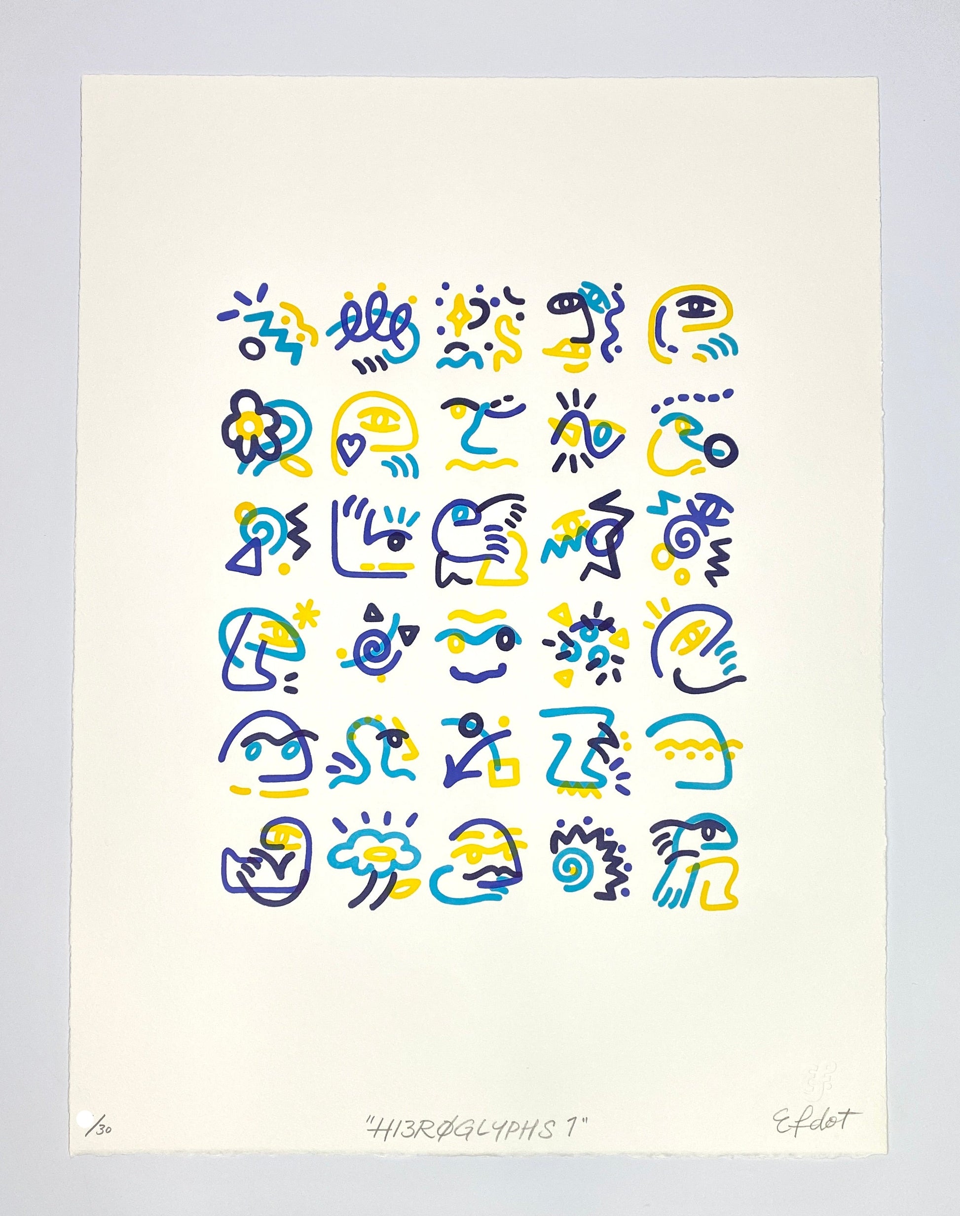 Efdot Hieroglyphs 1 Print