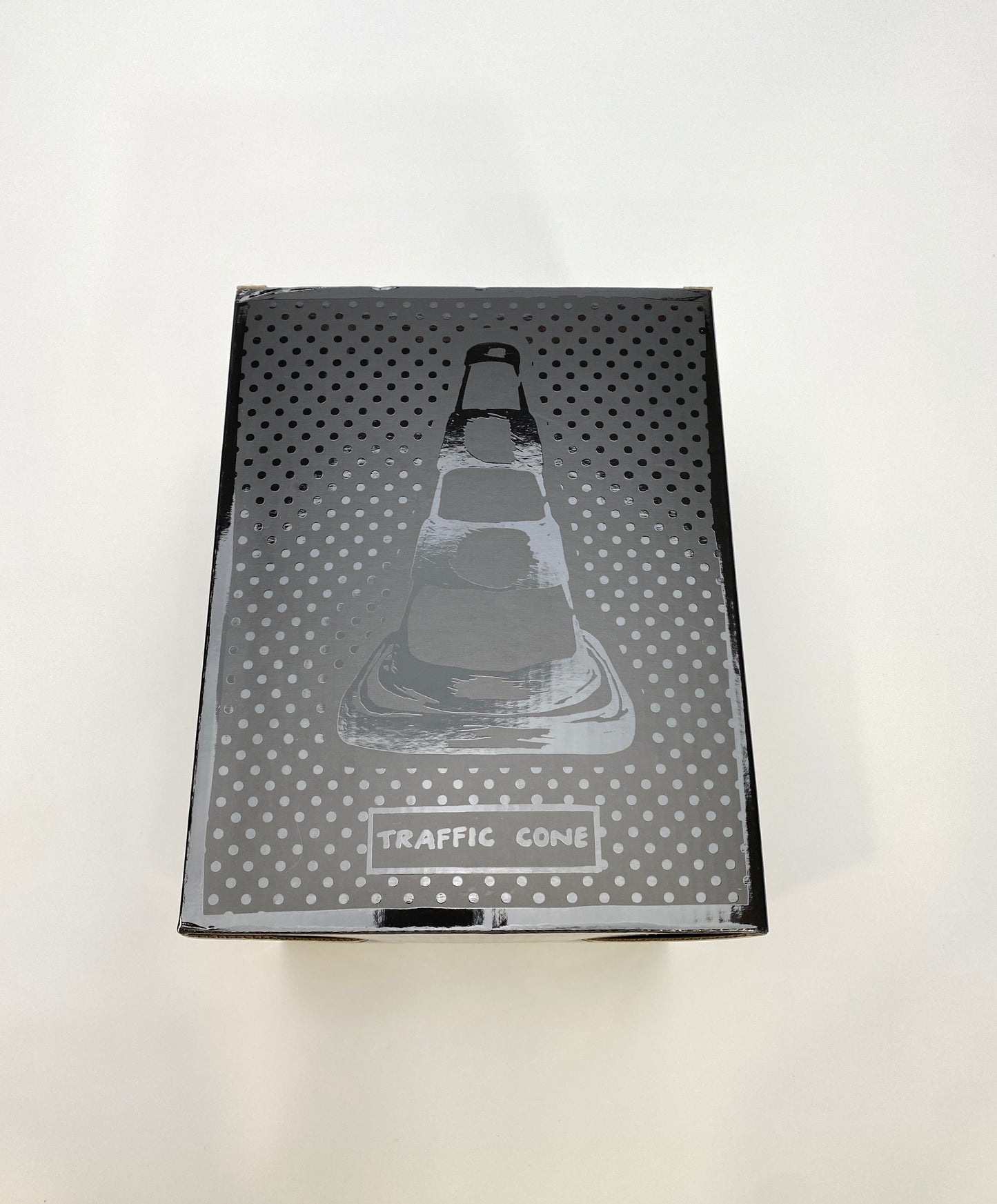 Joshua Vides Unfinished Business Traffic Cone Black Box Front