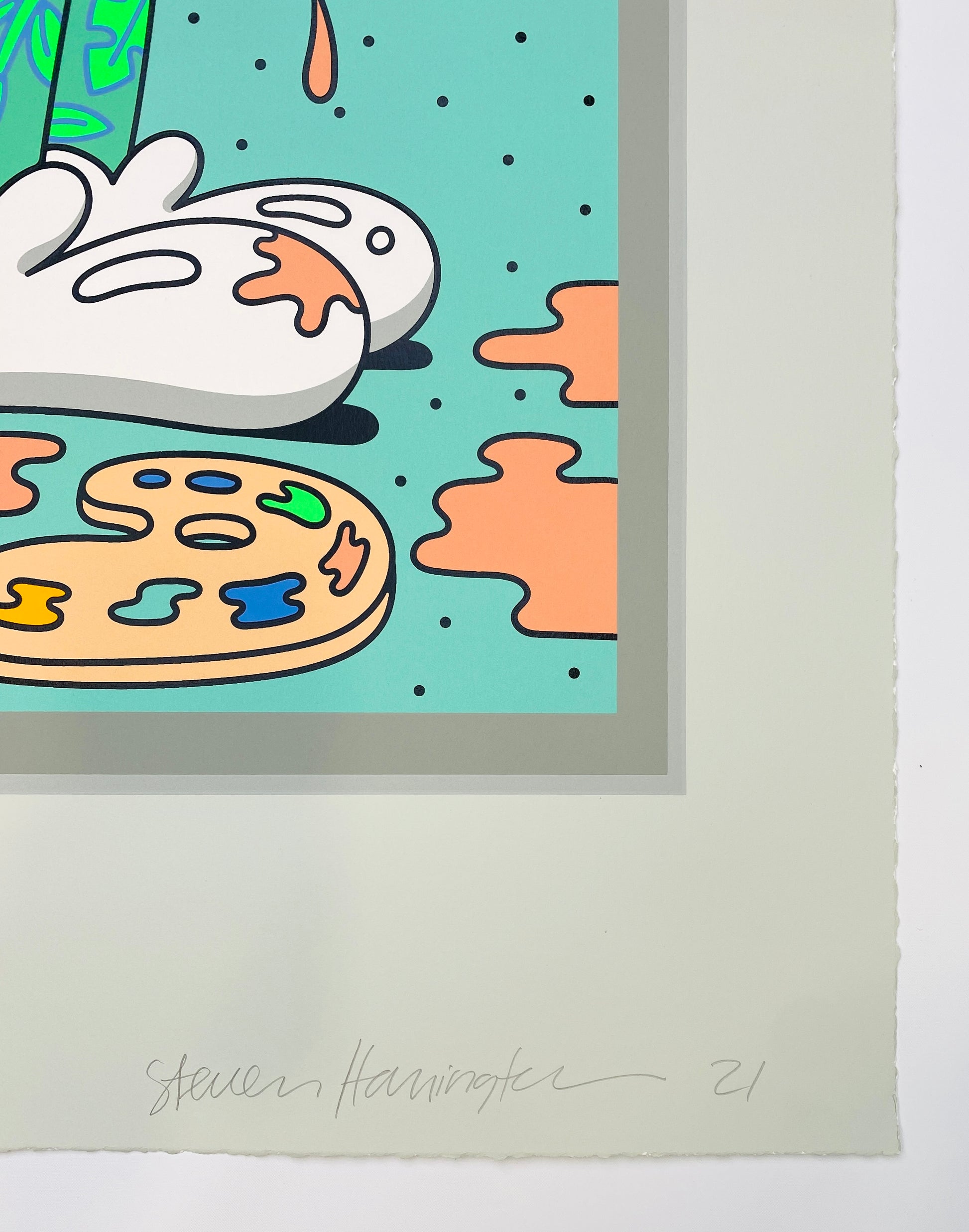 Steven Harrington Head in The Clouds Bottom Right Corner