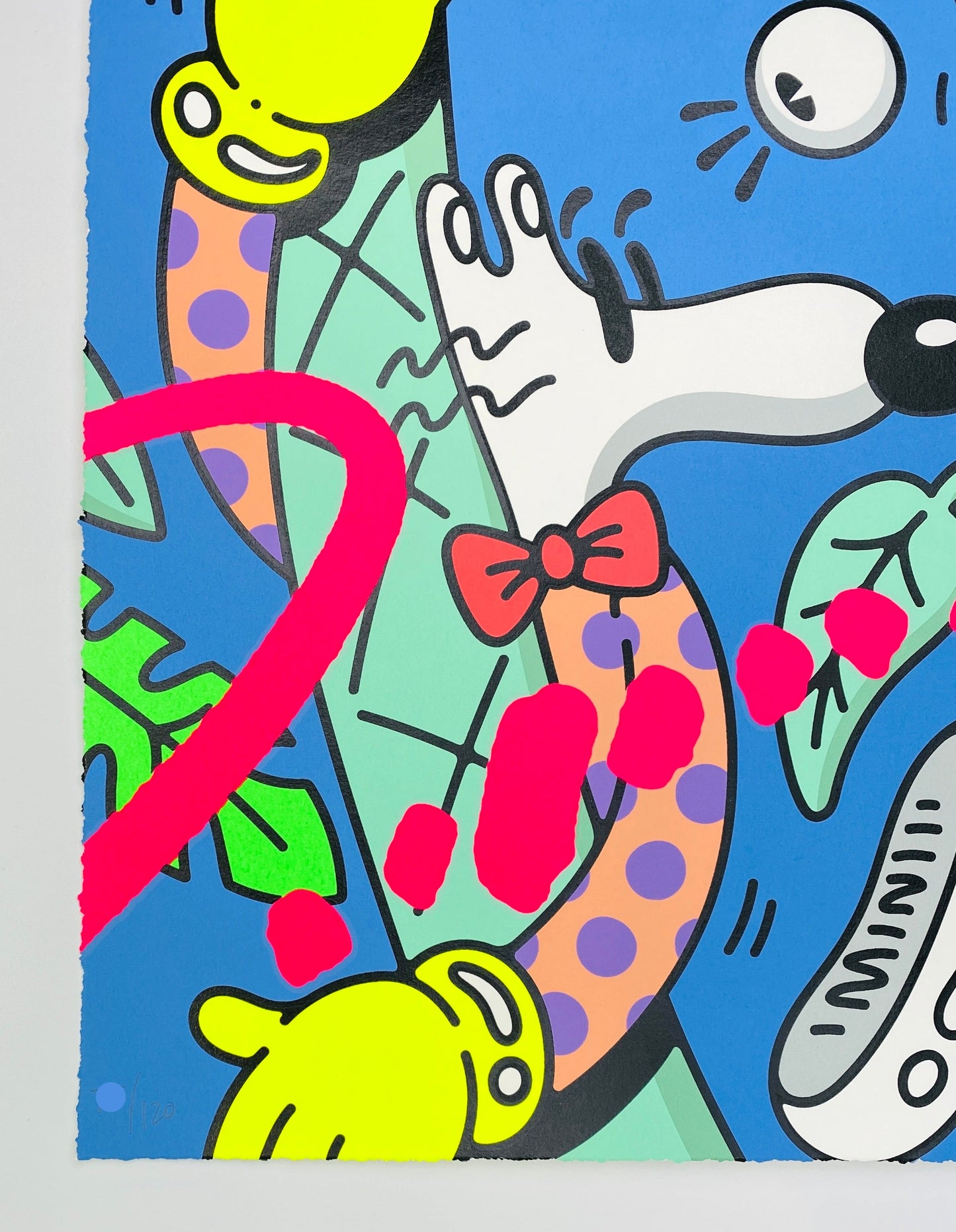 Steven Harrington Holding On Bottom Left Corner